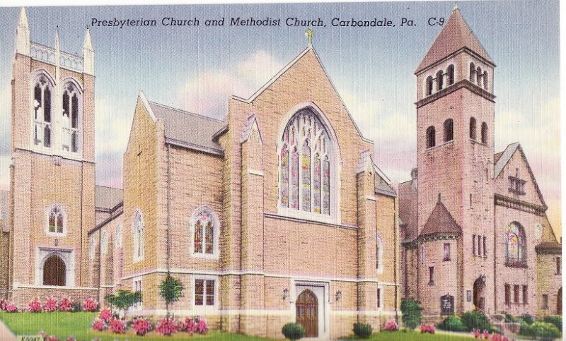 Presbyterian Church and Methodist Church, Carbondale, Pennsylvania