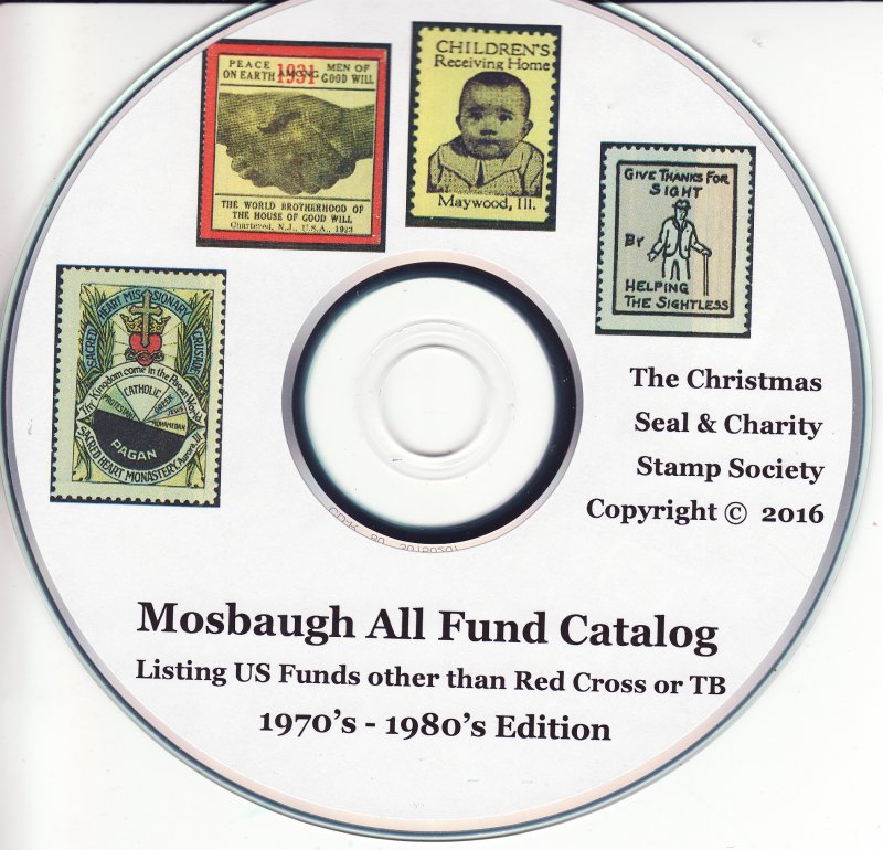  Mosbaugh's U.S. All Funds Charity Seal Catalog, Sections 1 to 11, CD