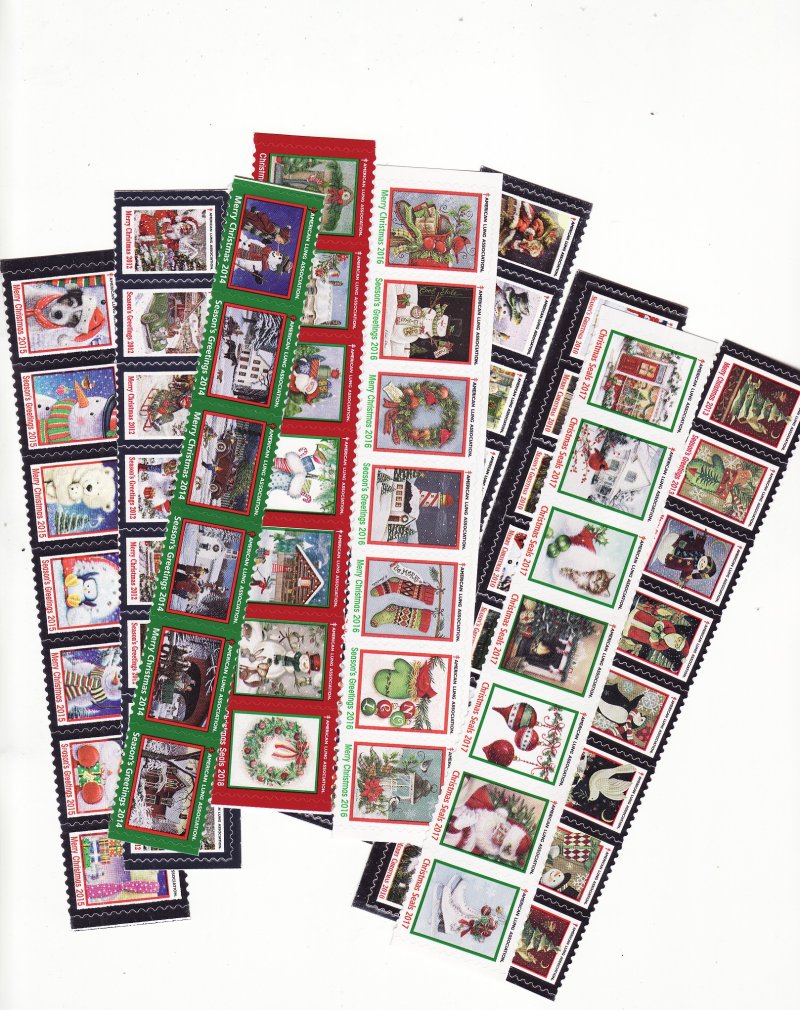  2010-2022 U.S. Christmas Seal Collection, As Required 