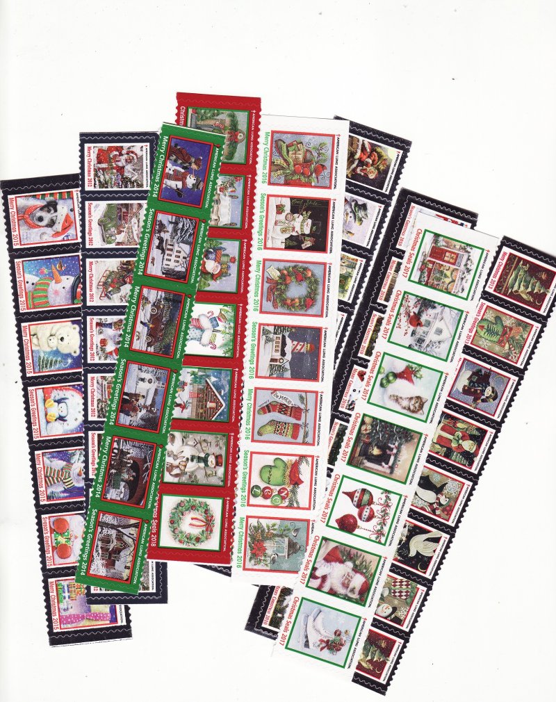  2010-2024 U.S. Christmas Seal Collection, As Required 