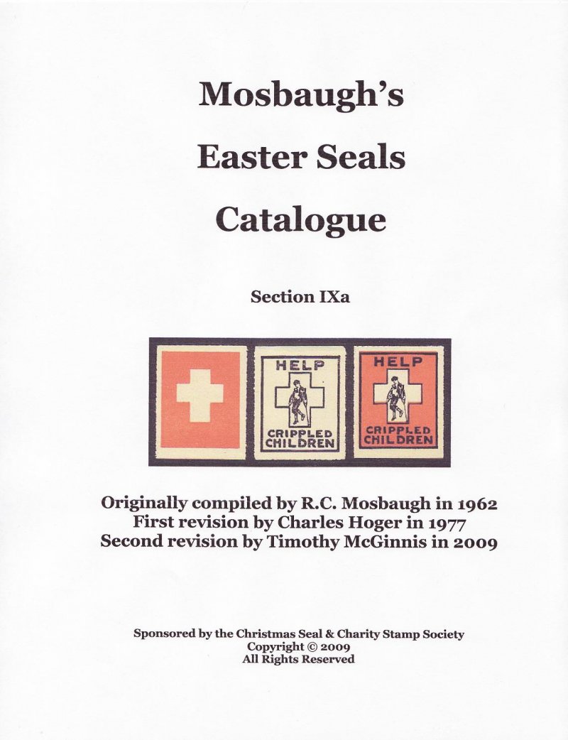 Mosbaugh's U.S. All Funds Seal Catalog, Sec. 9A, U.S. Easter Seals, Rev. 2009, CD