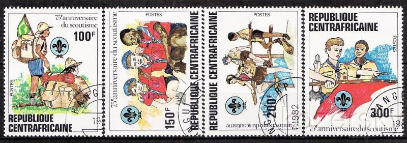CAR 497-00, Central Africa Republic, Scouts, Scouting Stamps, NH