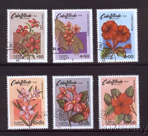 Cape Verde 416-21, Flowers Stamps, NH