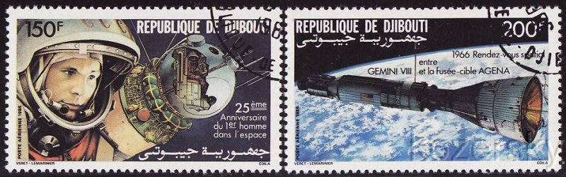 Djibouti C227-8, Yuri Gagarin, Sputnik Spacecraft, NH