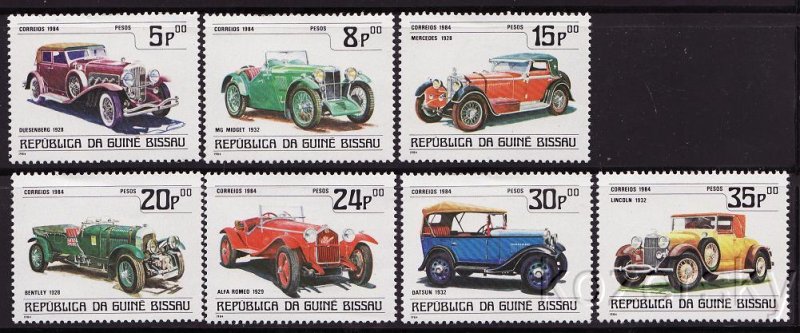 Guinea-Bissau  545-52, Vintage Cars, S/S, MNH