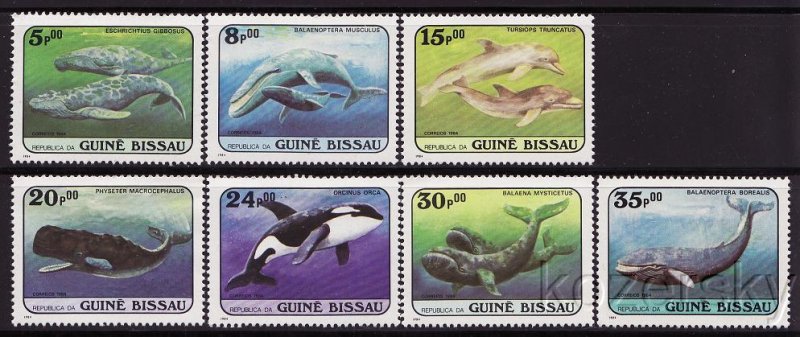 Guinea-Bissau  597-03, Whales, MNH