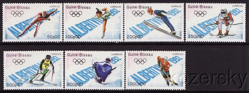 Guinea-Bissau  772-78, Winter Olympics, Sports, MNH