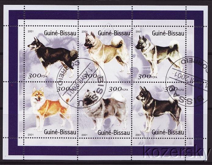 Guinea-Bissau 1571-76, Dogs, Sheet/6, NH