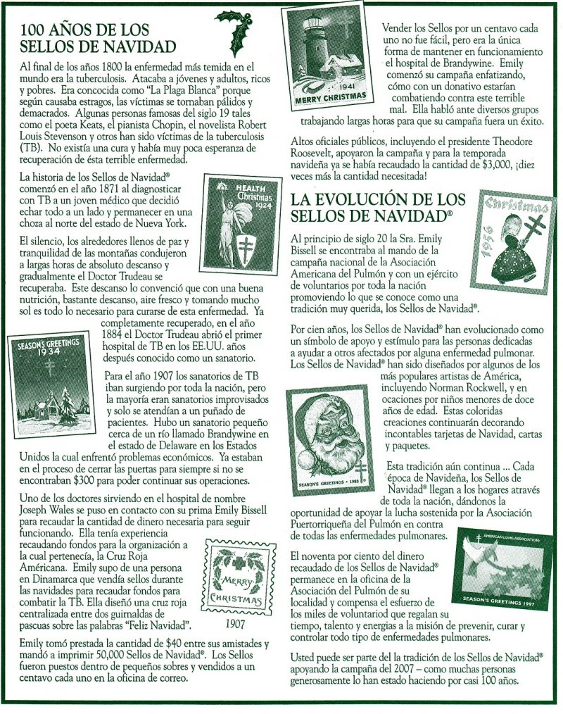 2007-1.1x1, 2007 Spanish Text U.S. National Christmas Seals Sheet, R08-CSCS-4-02, reverse of sheet