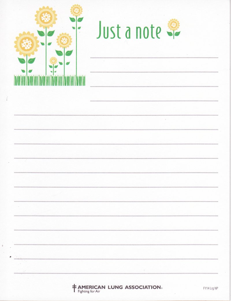 NP114-S1, 2018 ALA Spring Seals Note Pad, FY14LrgNP