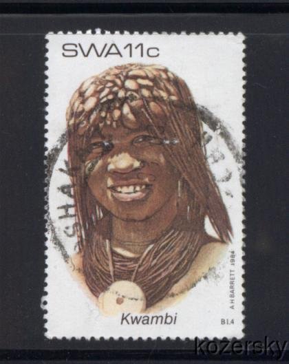 SWA 524, South West Africa, Kwambi Headdress, NH