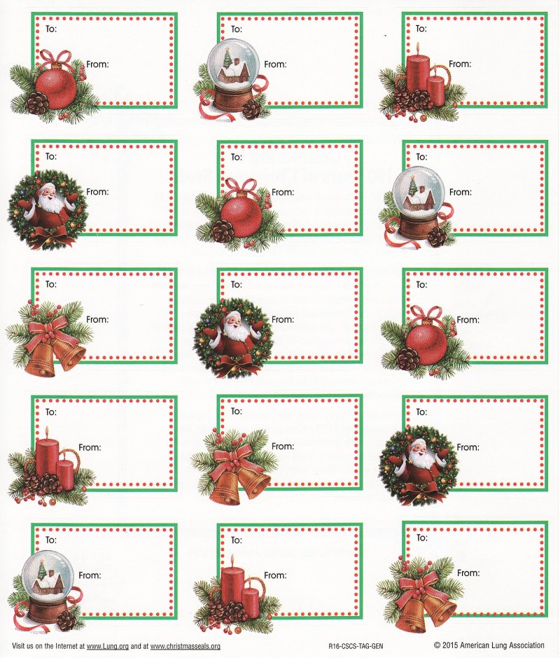 2015-T1.7x, 2015 ALA Christmas Seal Test Designs Gift Tags, R16-CSCS-TAG-GEN