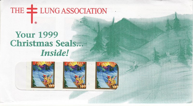 1999 Canada Christmas Seal Campaign with Envelope