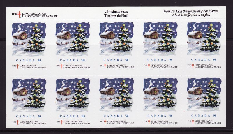 Canada 82Wx, 1998 CLA Canada Christmas Charity Seals Sheet