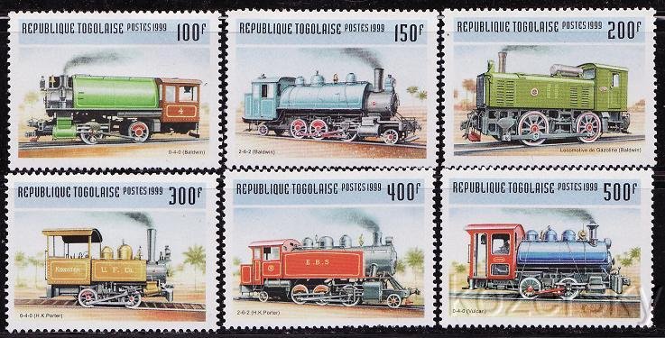 Togo 1911H-M, 1911N, Trains, Locomotives Stamps, S/S, MNH