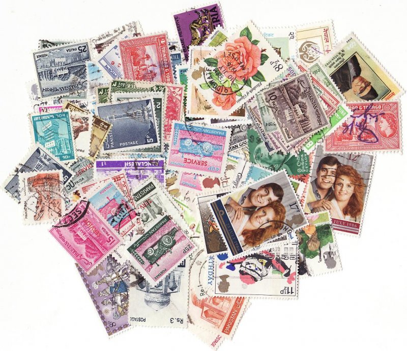 British Empire Stamp Packet, 100 different British Empire stamps