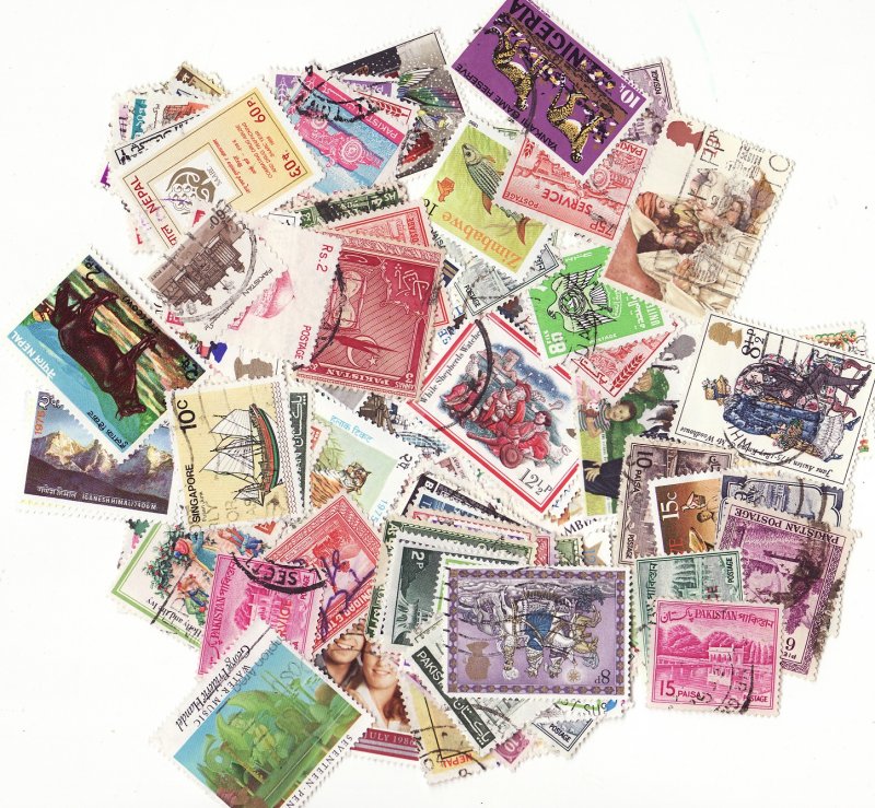 British Empire Pictorial Stamp Packet, 100 different stamps