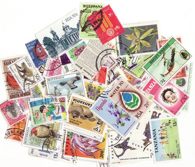 British Africa Stamp Packet, 300 diff.