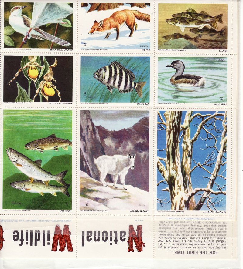 NWF 8-250A.26, 1963 National Wildlife Federation Annual Charity Seals Sheet - bottom right