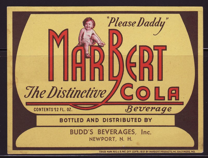 MarBert Brand Cola Label