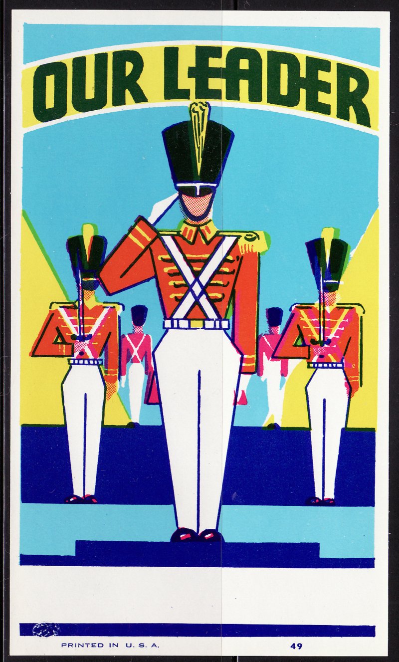 Our Leader Broom Label