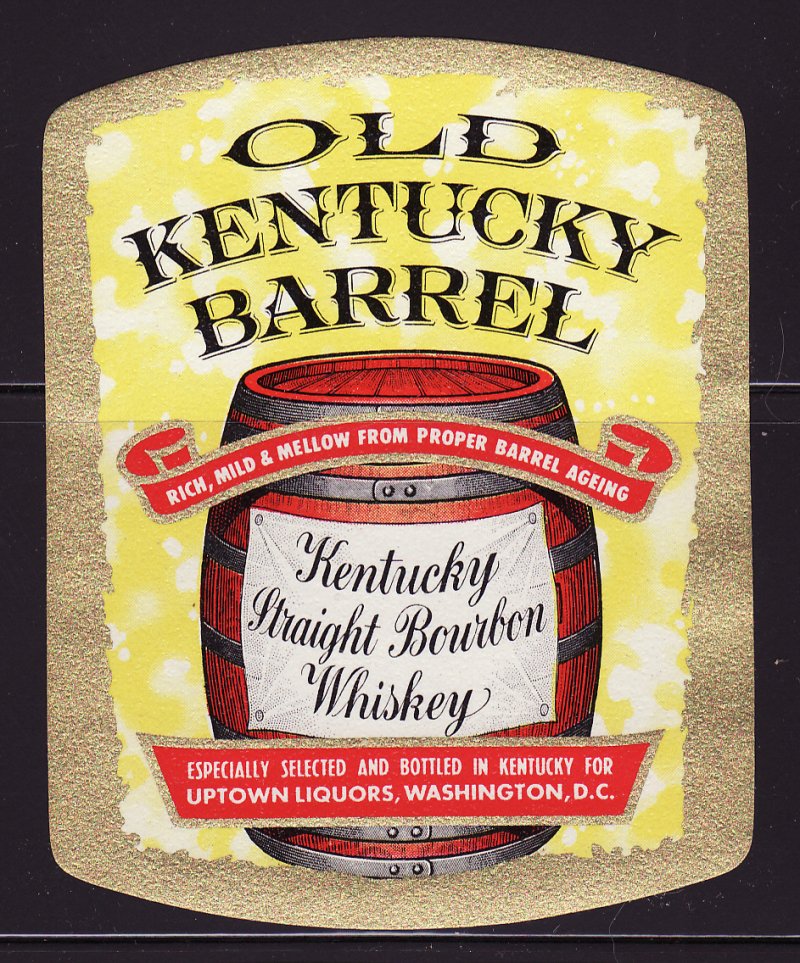 Old Kentucky Barrel Bourbon Whiskey Label