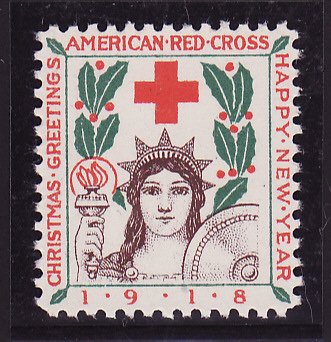 1918-3, WX23, 1918 U.S. Red Cross Christmas Seal, Type 3