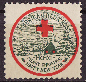  1911-1, WX7, 1911 U.S. Red Cross Christmas Seal, Type 1