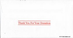 2015 ALA Renewal Donation Return Envelope, reverse of envelope