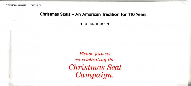 116-1.5env, 2016 ALA National Design U.S. Christmas Seal Renewal Campaign, Florida, reverse of envelope
