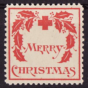  7-1,  WX1, 1907 U.S. Red Cross Christmas Seal, Type 1