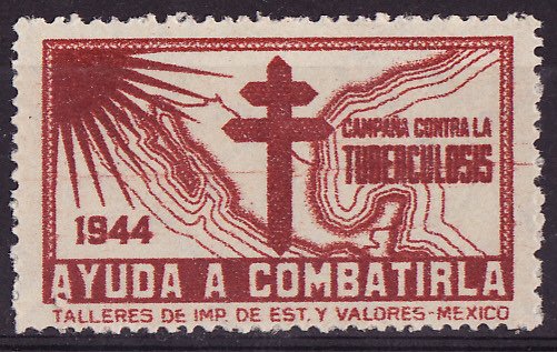  Mexico 2.1, 1944 Mexico TB Charity Seal