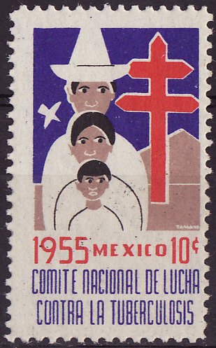 Mexico 13, 1955 Mexico TB Charity Seal