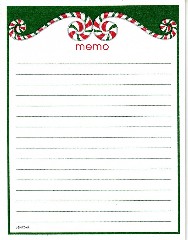 MP116-1, 2016 U.S. Christmas Seals Themed Memo Pad, FY17LGNP20