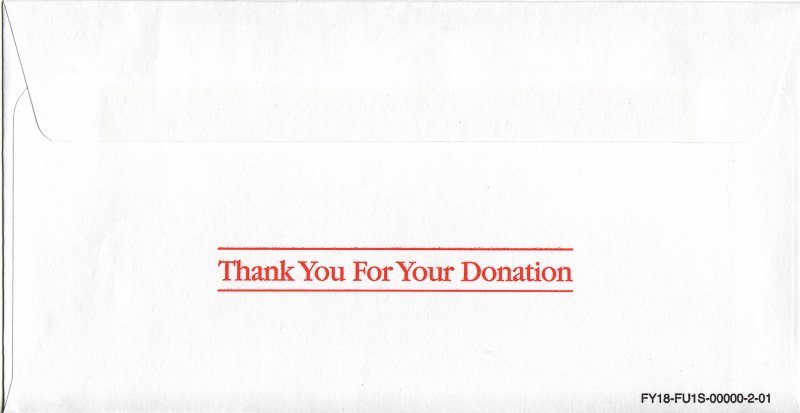 2018 ALA Renewal Campaign Donation Return Envelope, reverse of envelope