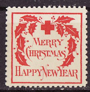 7-2, WX2,  1907 U.S. Red Cross Christmas Seal, Type 2, XF, MNH