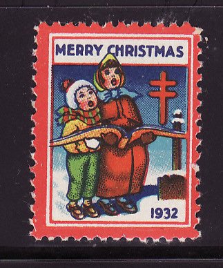 1932-3, WX66, 1932 U.S. Christmas Seal, Plate A, perf. 12 1/2