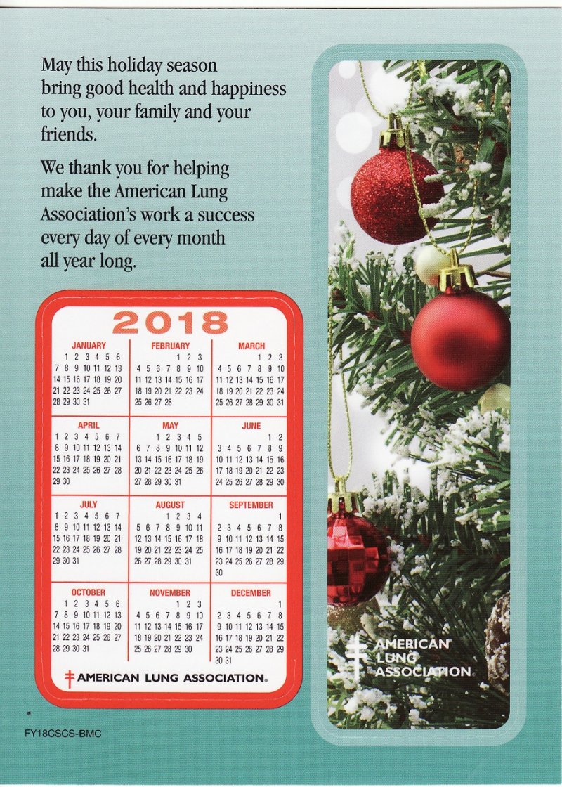 WC117-1, 2018 ALA Wallet Calendar