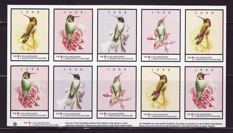  Canada 82Xx, 1998 CLA Canada Spring TB Seals Sheet