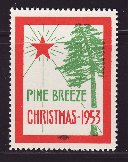 Chattanooga 382, 1953 Pine Breeze Sanatorium TB Charity Seal