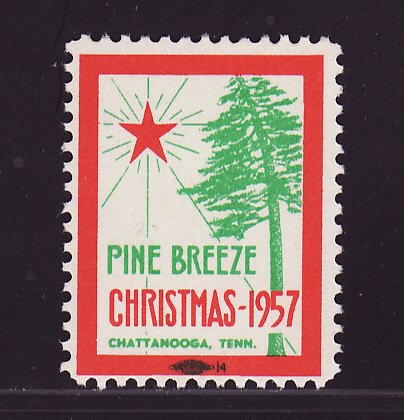 Chattanooga 386, 1957 Pine Breeze Sanatorium TB Charity Seal