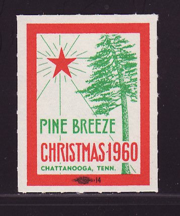 Chattanooga 387, 1958 Pine Breeze Sanatorium TB Charity Seal