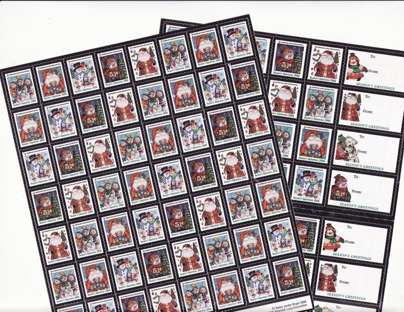   2006 U.S. National Christmas Seals Sheet Collection