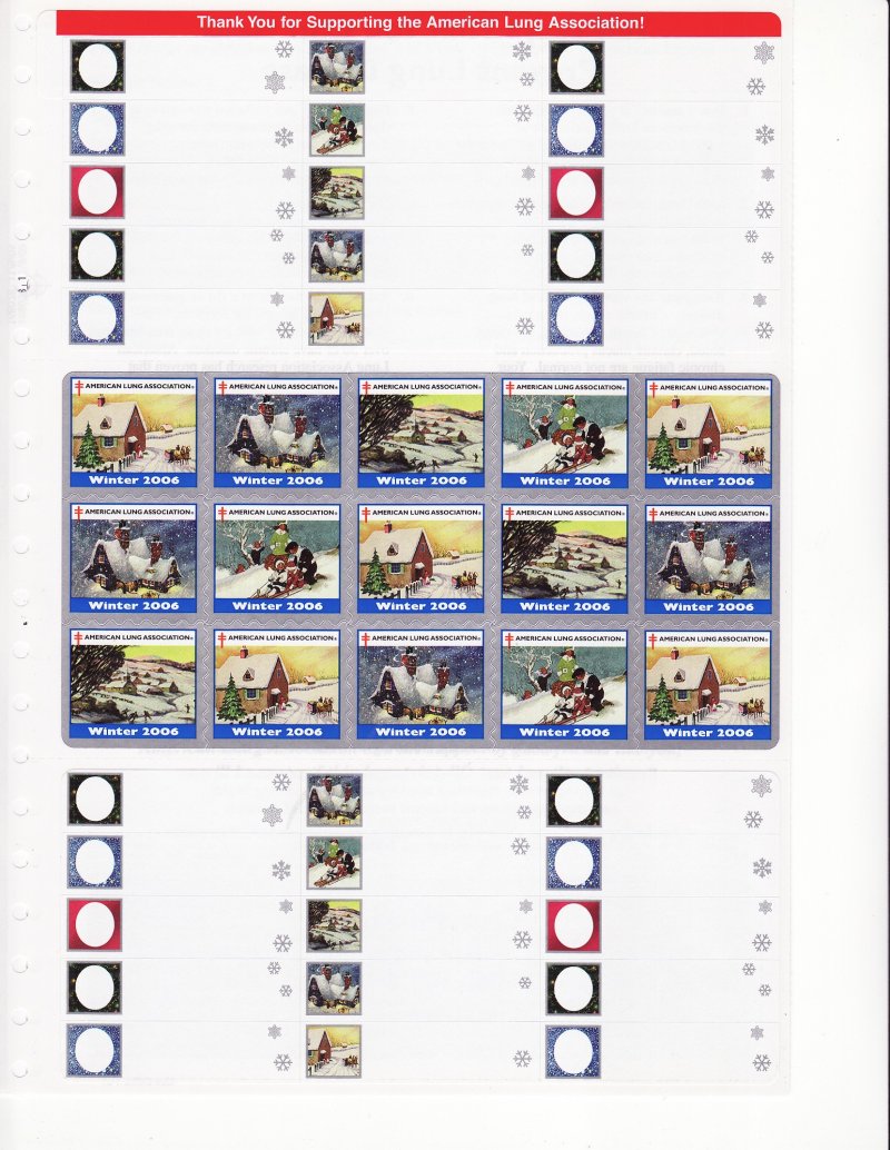  106-ST4xA, 2006 ALA Test Design U.S. Spring Charity Seals Sheet, Q06-DECL-4-51