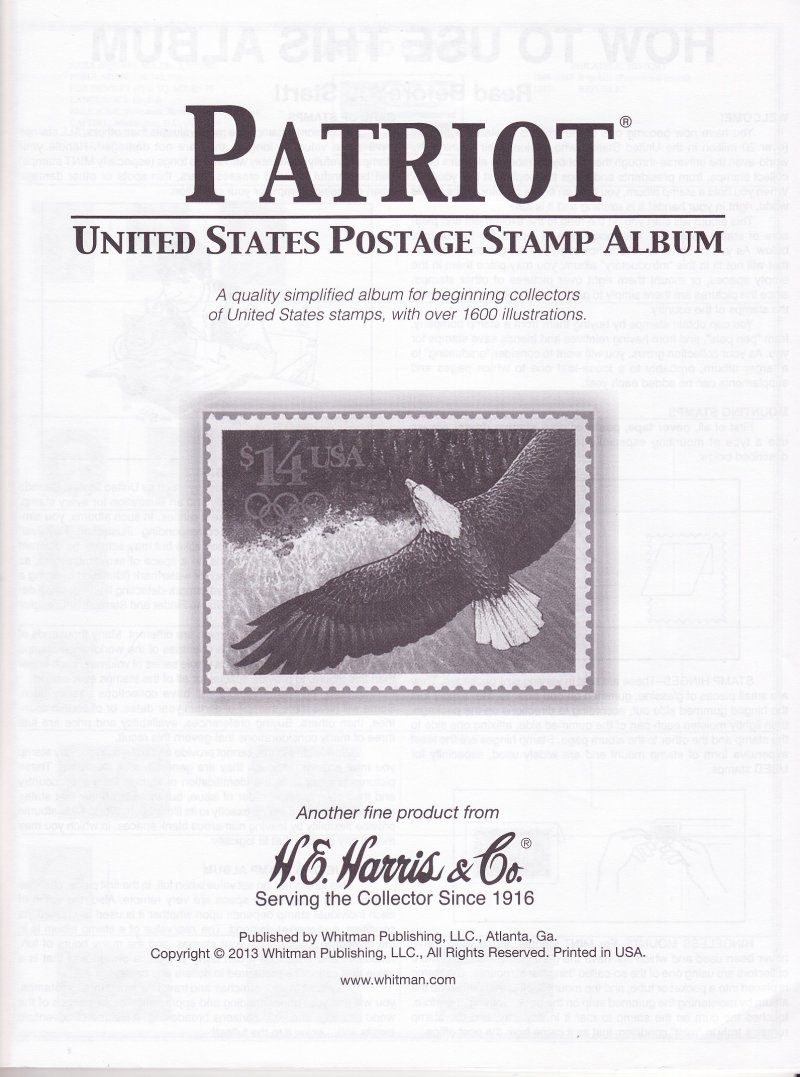 Harris Patriot U.S. Postage Stamp Album