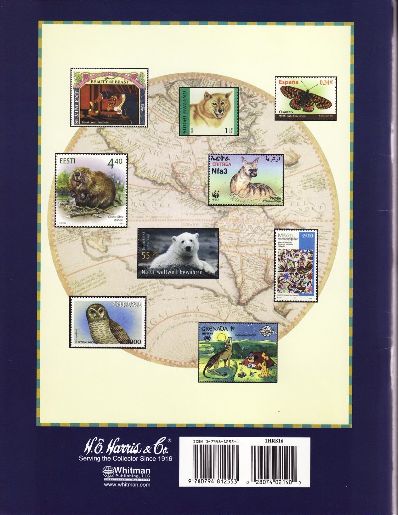 H.E. Harris & Co., Explorer Worldwide Postage Stamp Album, back cover