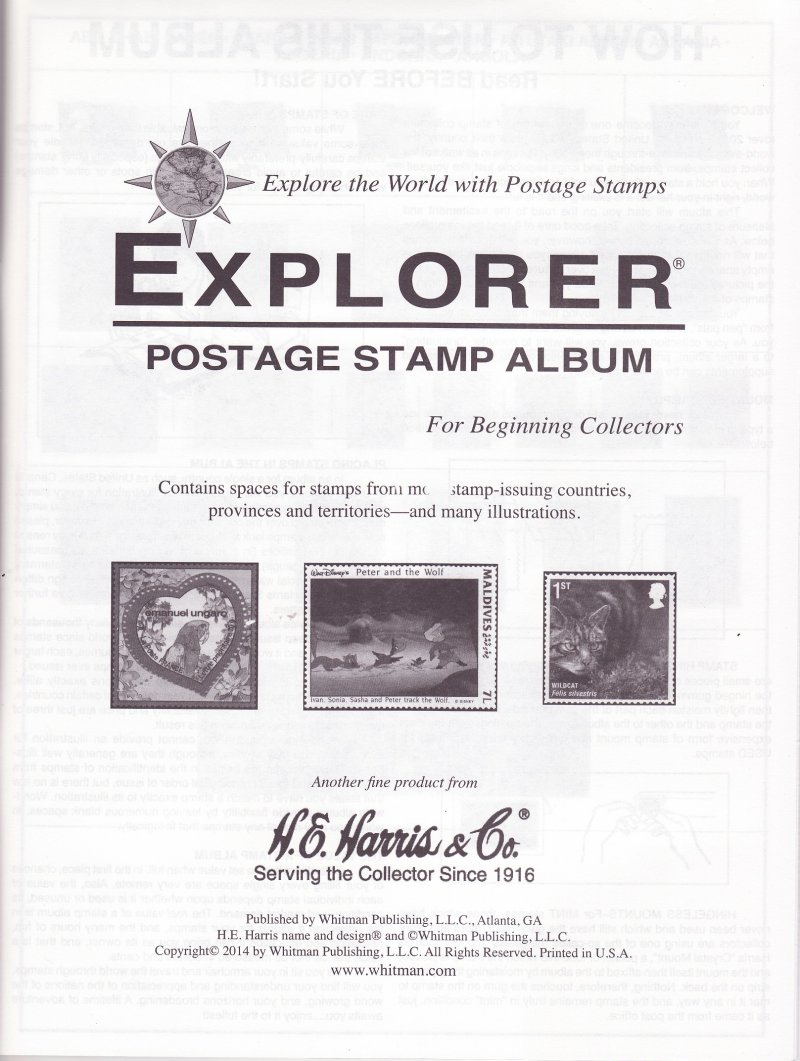 H.E. Harris & Co., Explorer Worldwide  Postage Stamp Album