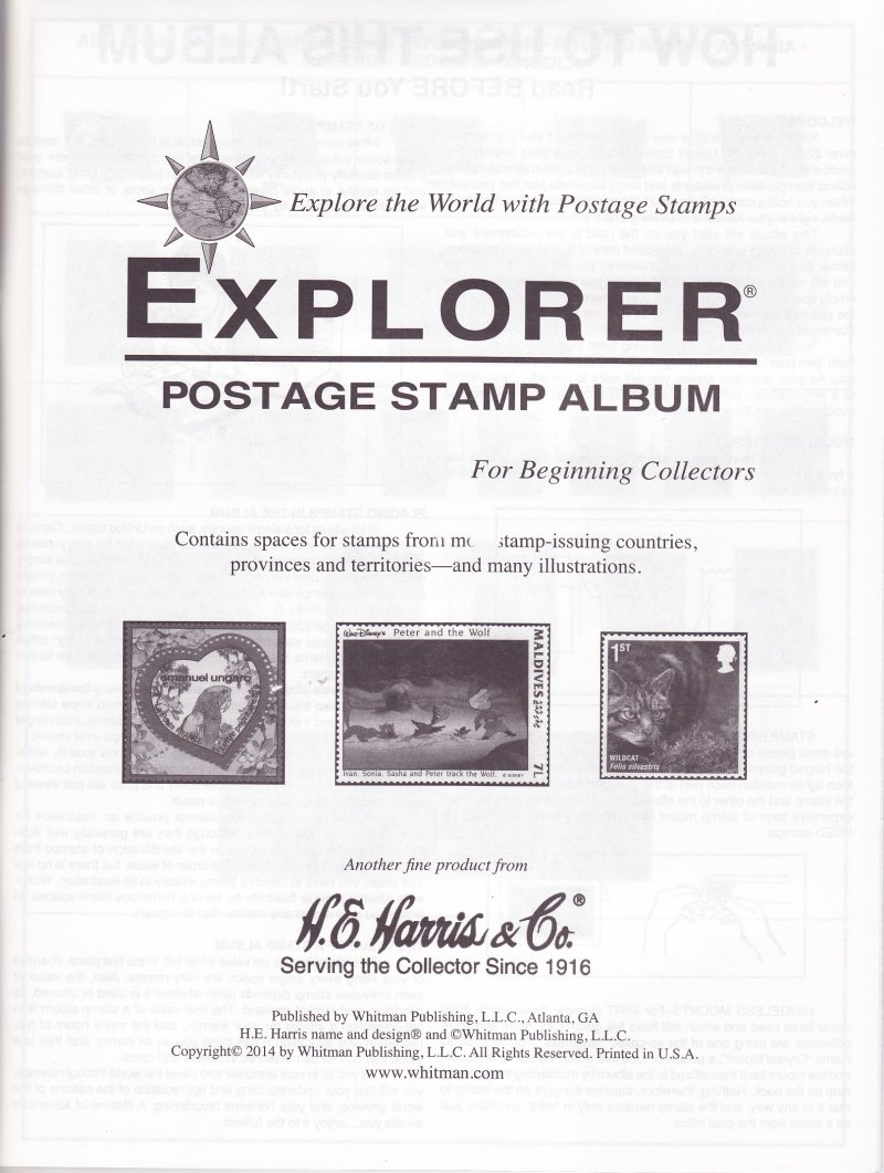 H.E. Harris & Co., Explorer Worldwide Postage Stamp Album