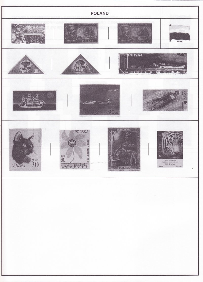 H.E. Harris & Co., Explorer Worldwide Postage Stamp Album, sample page