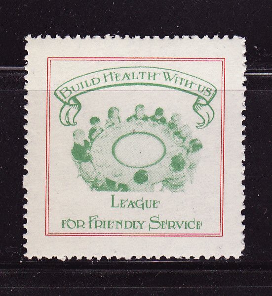 1940 League For Friendly Service TB Charity Seal
